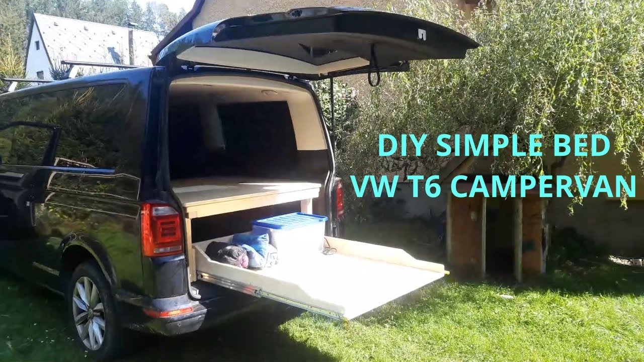 DIY simple bed in your campervan - VW T6 Multivan long