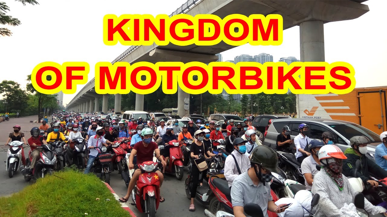 Traffic In Hanoi Vietnam - Kingdom of Motorbikes