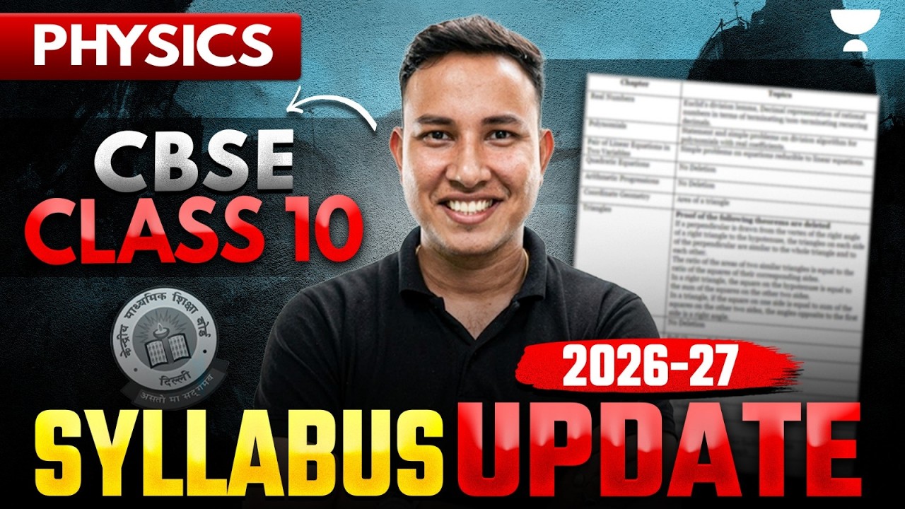 Class 10 Physics Syllabus Overview 2027 || Important Syllabus Updates || Alok Sir