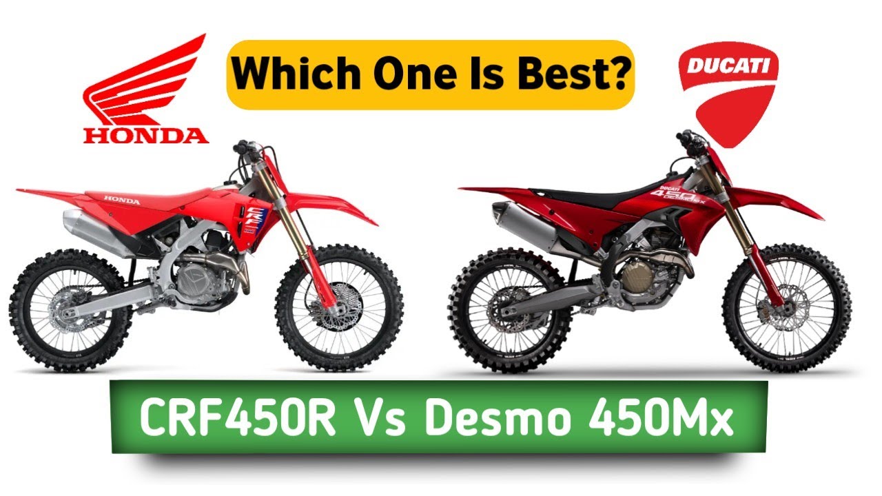 Honda CRF450R vs Ducati Desmo 450MX  2025| Which Cross Motorcycle Is Superior?