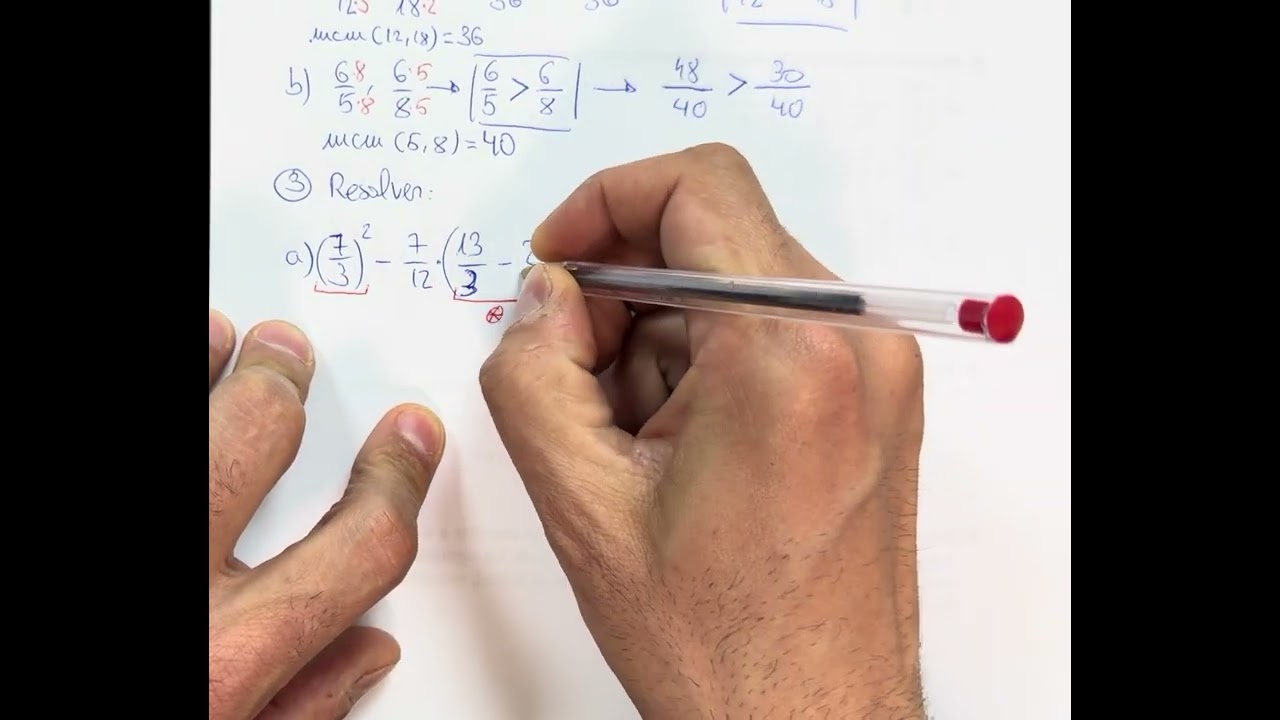 Repaso de fracciones 1º de ESO