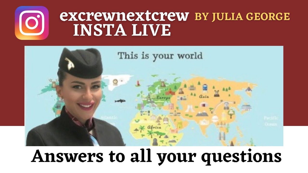 INSTA LIVE & all your questions #howtobecomecabincrew #cabincrew #qatarairways #emirates #etihad