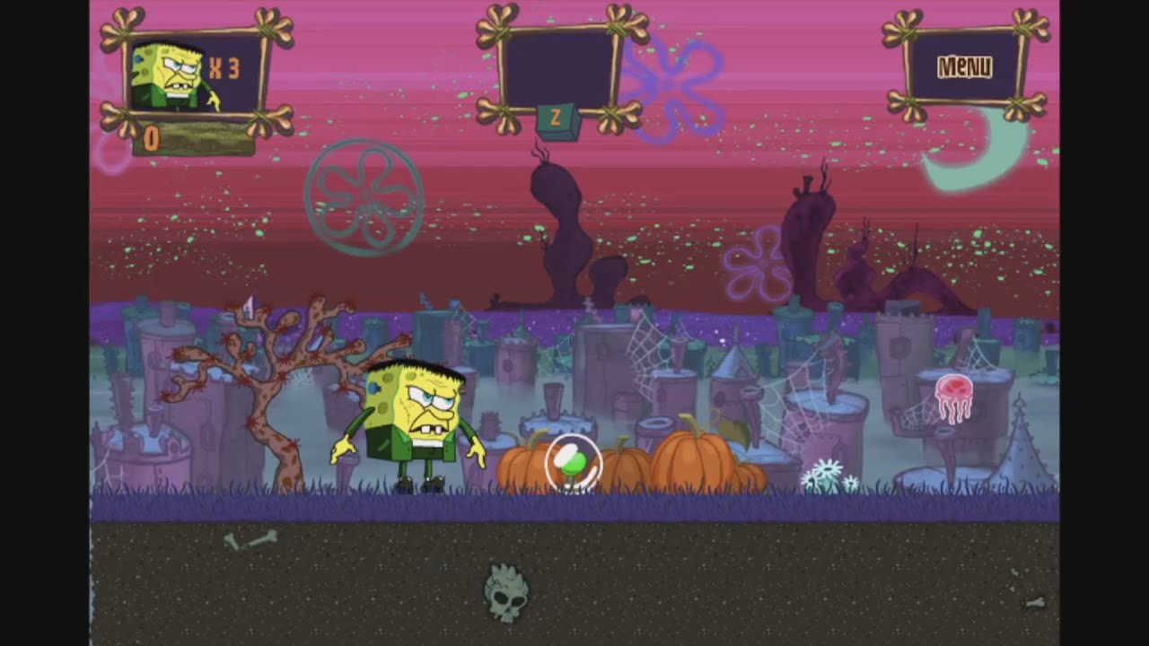 Gameplay - SpongeBob SquarePants Halloween Horror: FrankenBob's Quest Music Extended