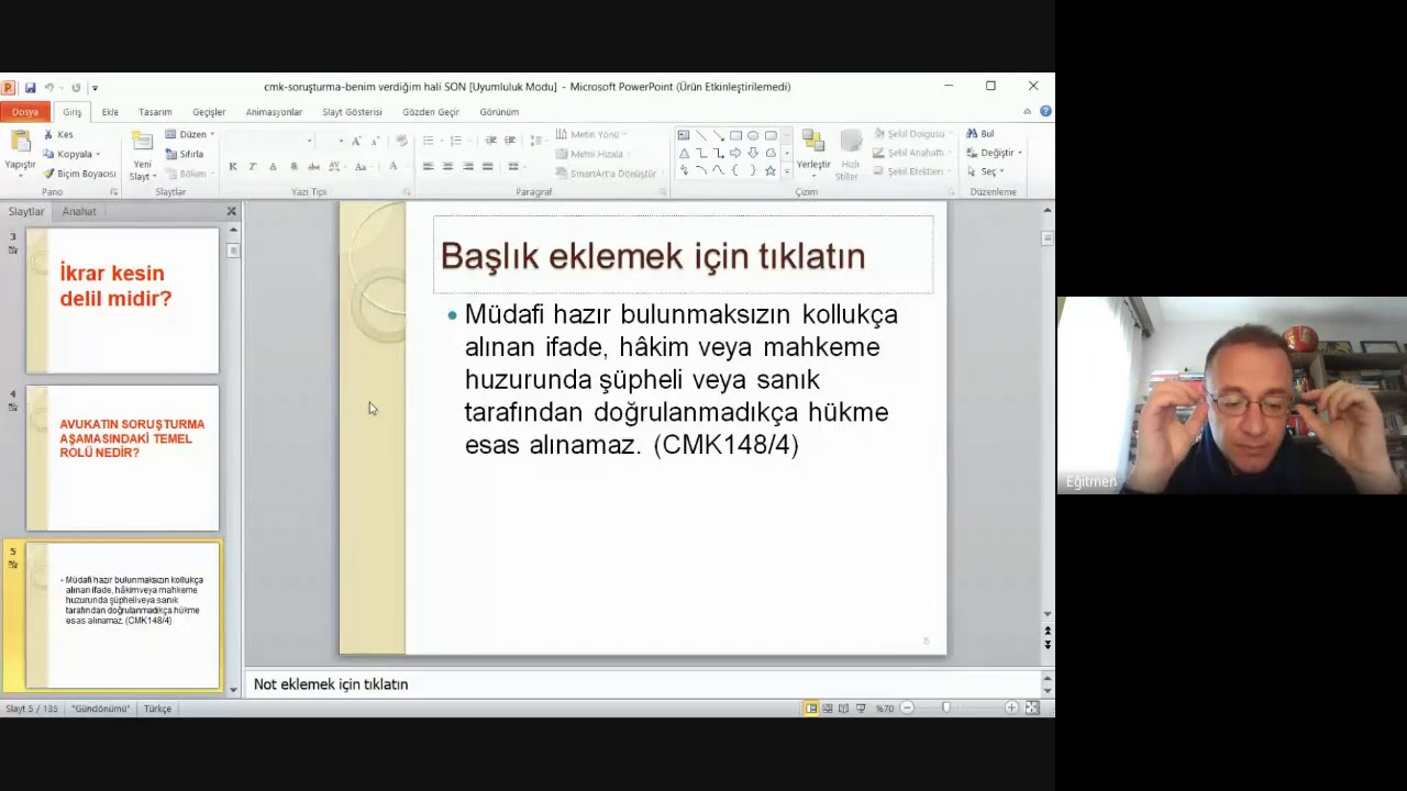 CMK UYGULAMALARI -1 (20.02.2021)- Av.Doğan ERKAN