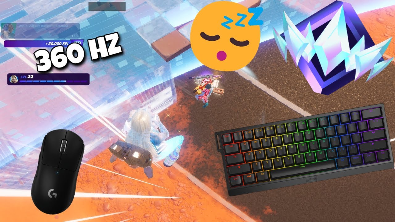 Fortnite Ranked High Kill Win🏆Wooting 60 HE ASMR Chill😴