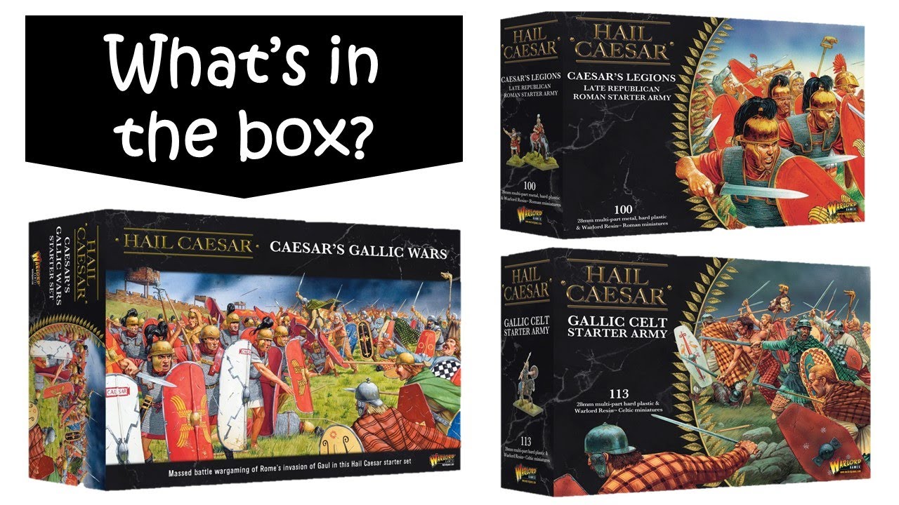 Hail Caesar 2023 Starter Set and Starter Armies Romans & Gauls