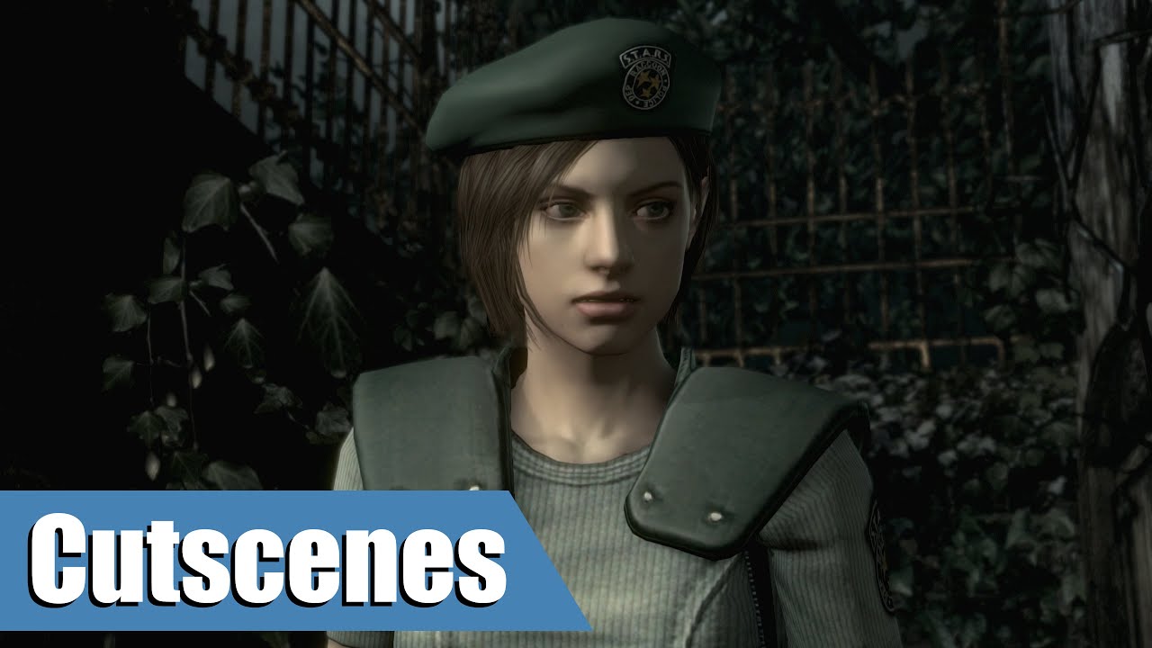 Resident Evil Remastered - Jill Route | Cutscenes, No Subtitles