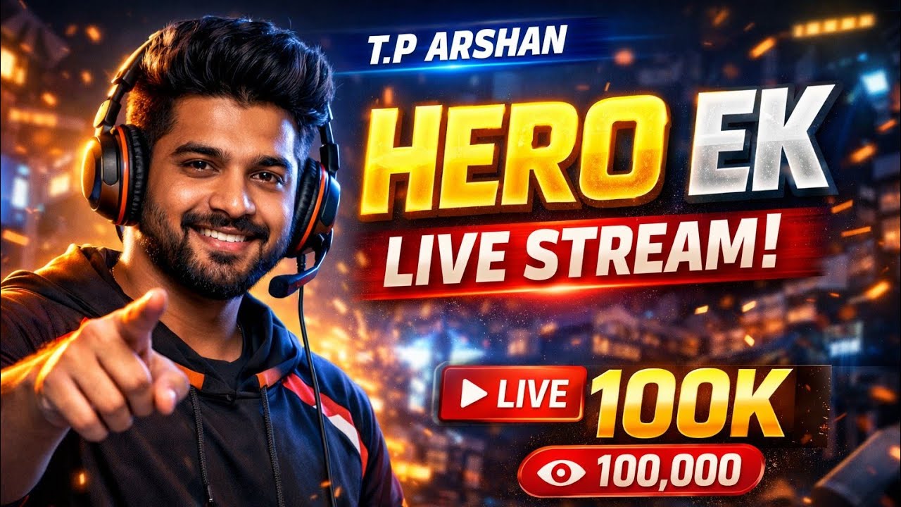 T.P ARSHAN is live stream 🤯 lite Heroek 😊