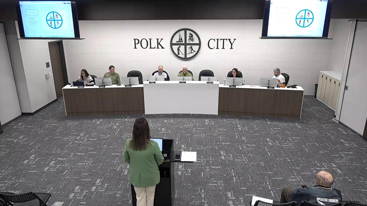 City Council Work Session Meeting: Polk City IA February 10, 2025