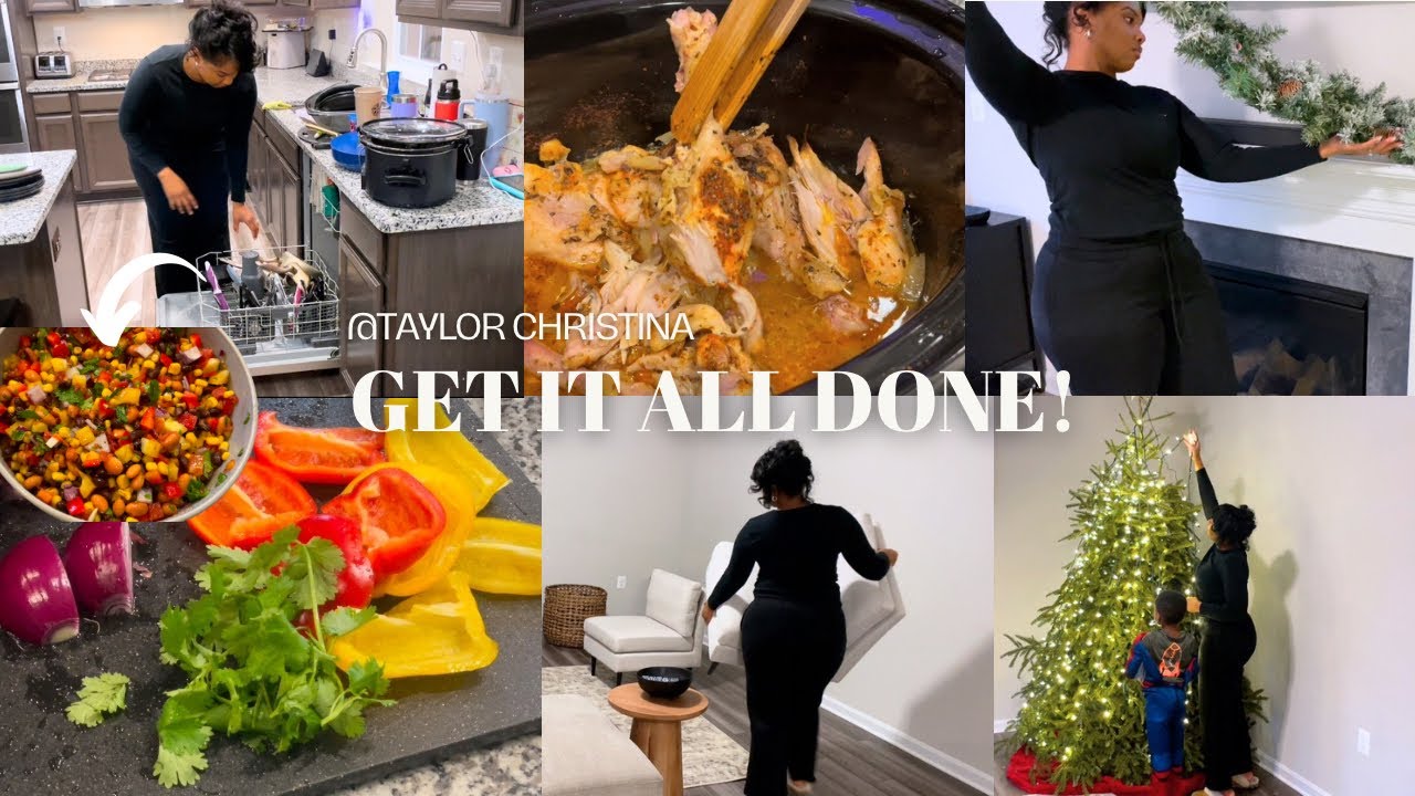 GET IT ALL DONE! | COOK WITH ME | QUICK & HEALTHY | TAKING DOWN CHRISTMAS | PLUS SUNDAY RESET!