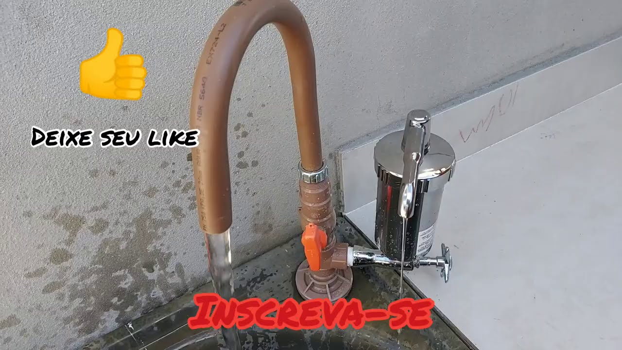 Como fazer torneira de cano PVC com Filtro