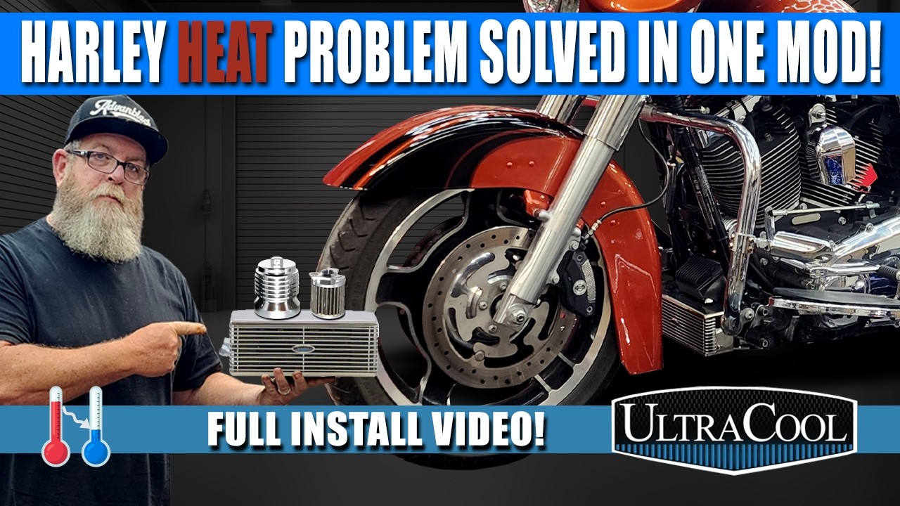 ⚡ Your Harley Runs HOT! Fix It With UltraCool 3.0 Oil Cooler⚡