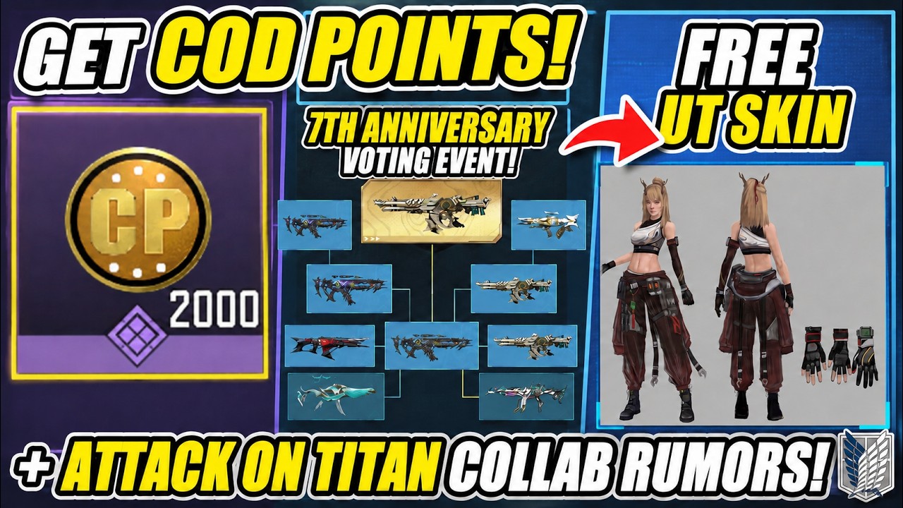 CODM Attack on Titan Collab? Bonus COD Points + 7th Anniversary Voting