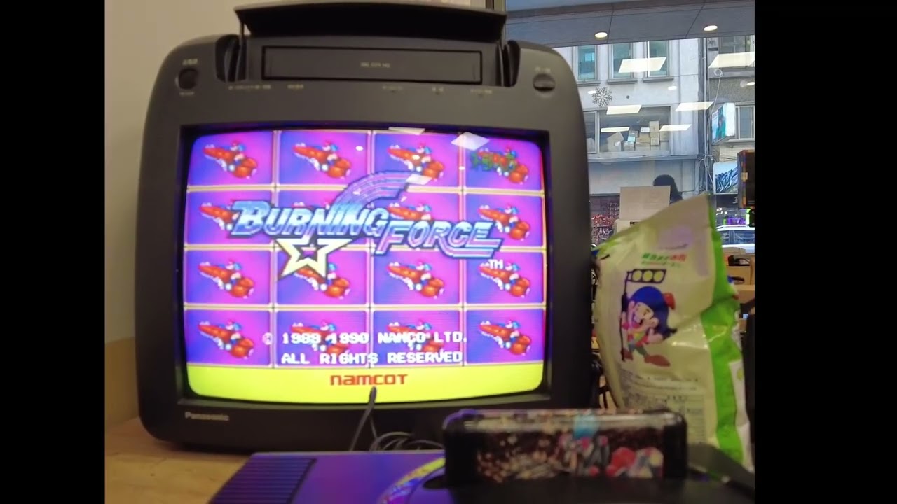80s city pop style sega md burning force