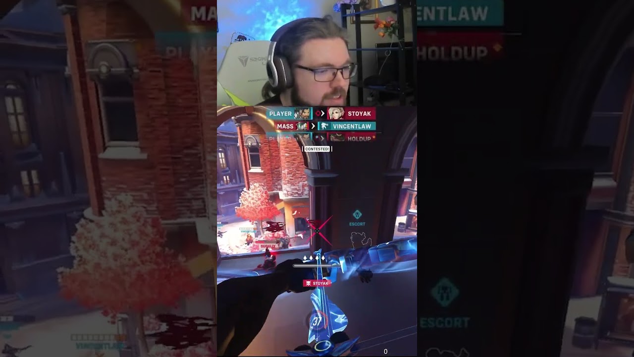 when you actually aim on Hanzo in Overwatch 2