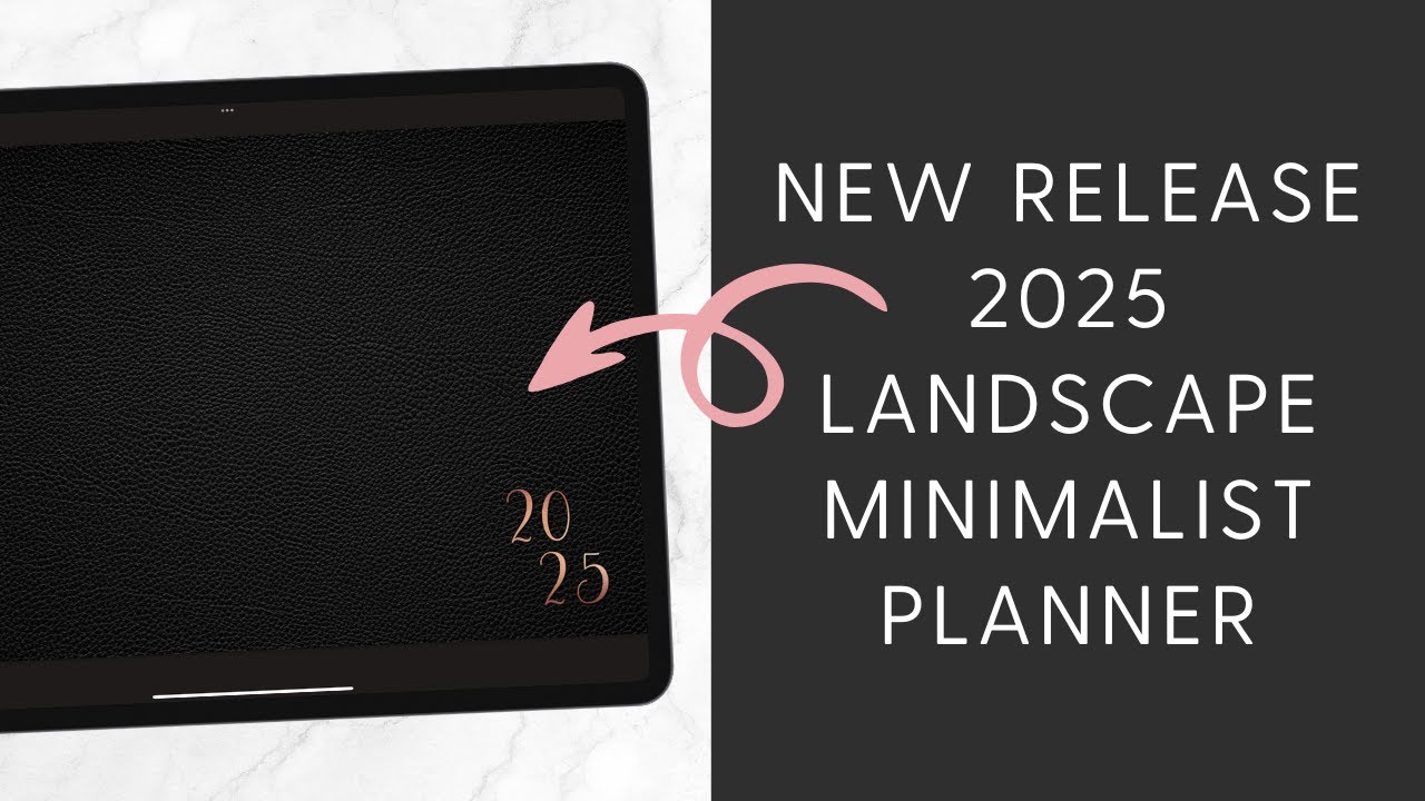 ⭐️ NEW RELEASE 2025 Minimalist Landscape Dated Digital Planner Digital Planner Best for Beginners