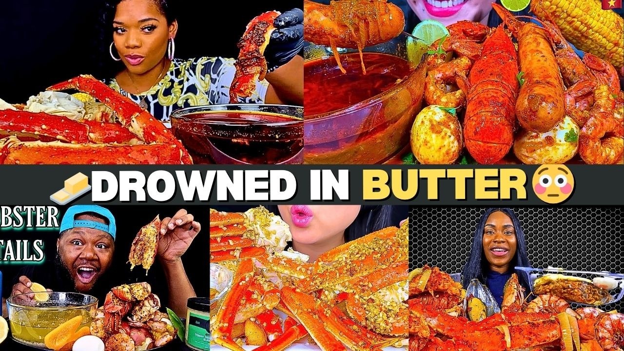 🧈🦀 Juicy King Crab & Spicy Butter Sauce 💎 Crazy Instant Cravings | Mukbang Compilation