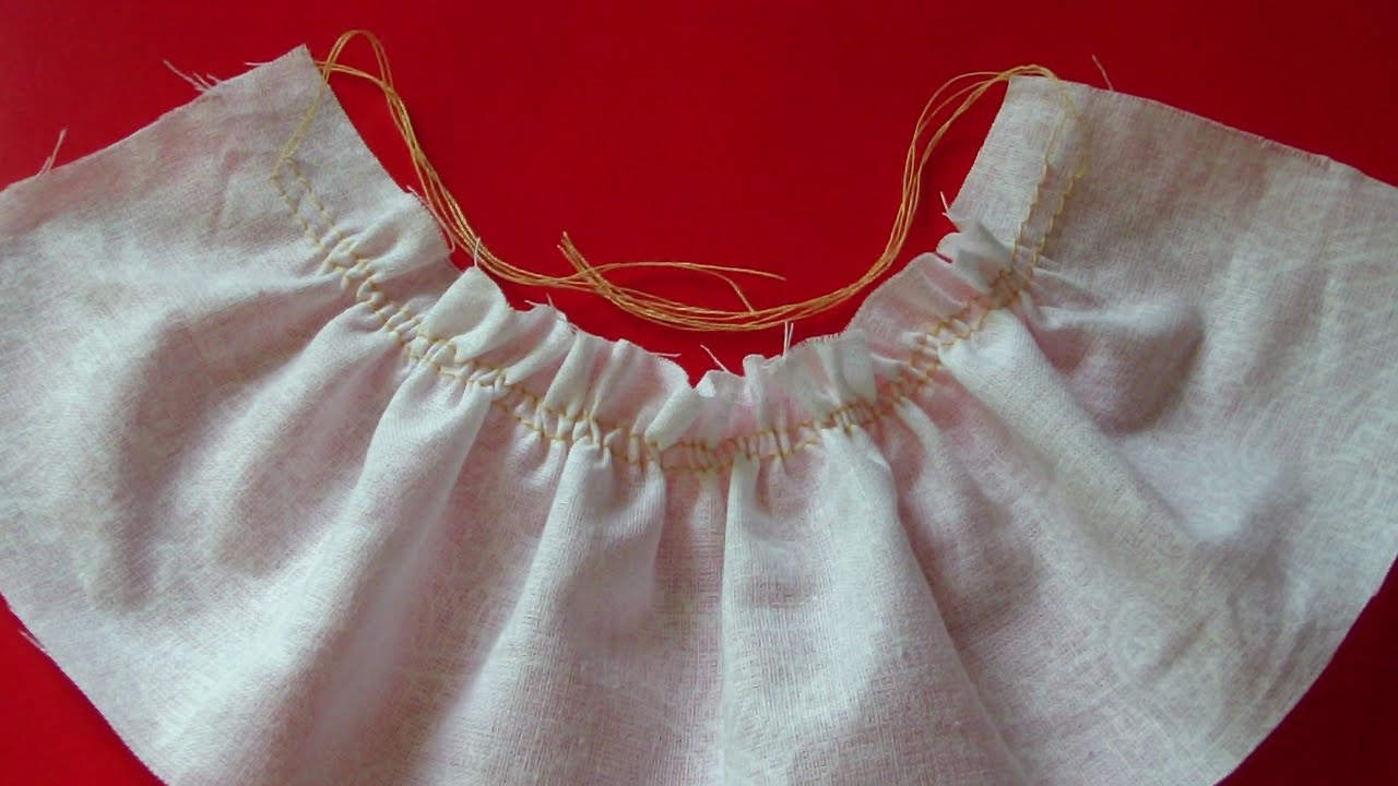 How to Gather and Ruffle Fabric. Easy Way of Gathering Fabrics Using Sewing Machine