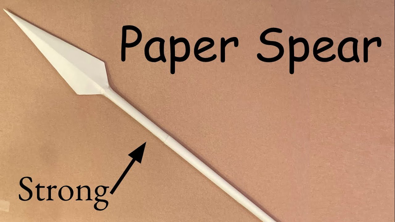 How to Make a Paper Spear
