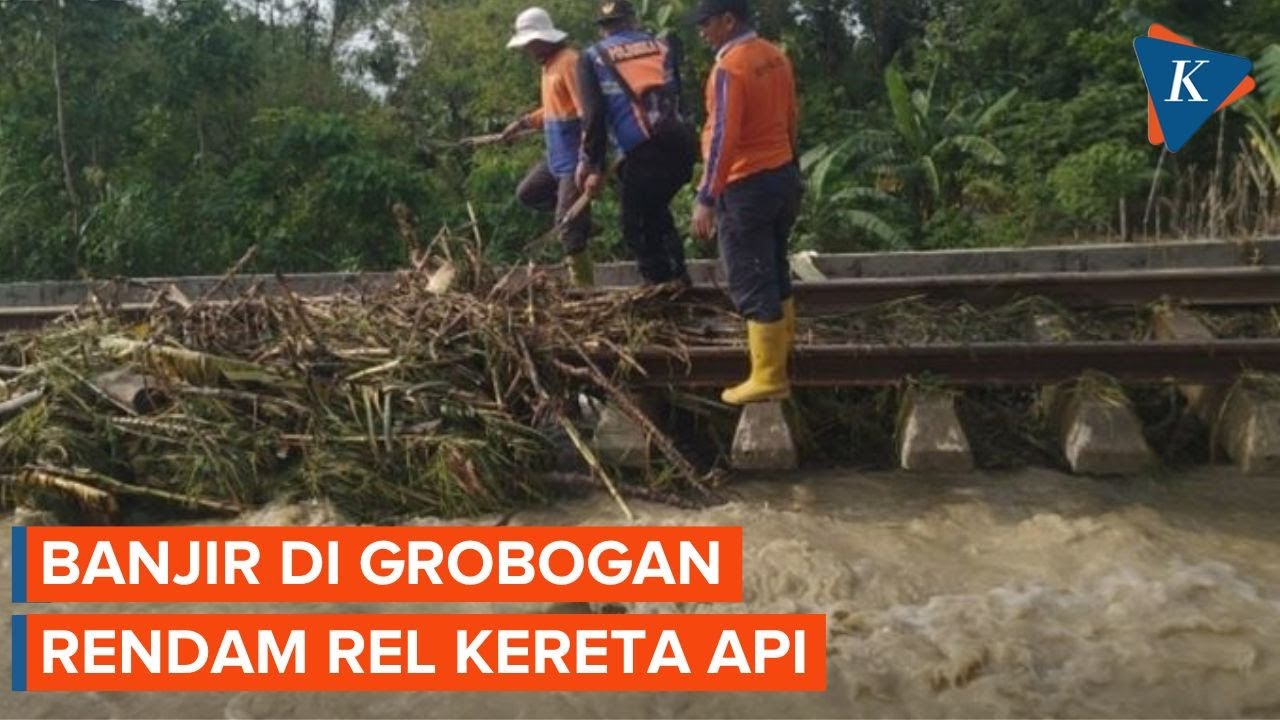 Sejumlah Perjalanan Kereta Api Dibatalkan akibat Banjir Grobogan