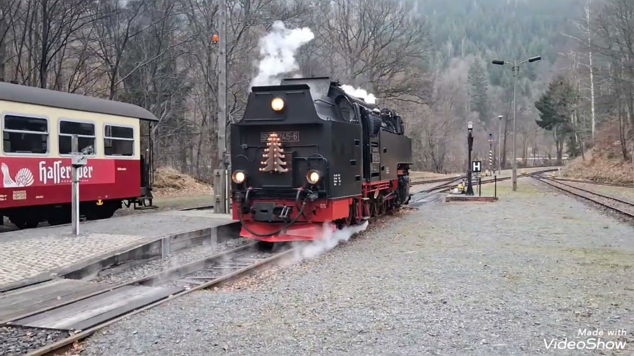 Dampflok Rangierverkehr im Bahnhof Eisfelder Talmühle am 14,12,2025 