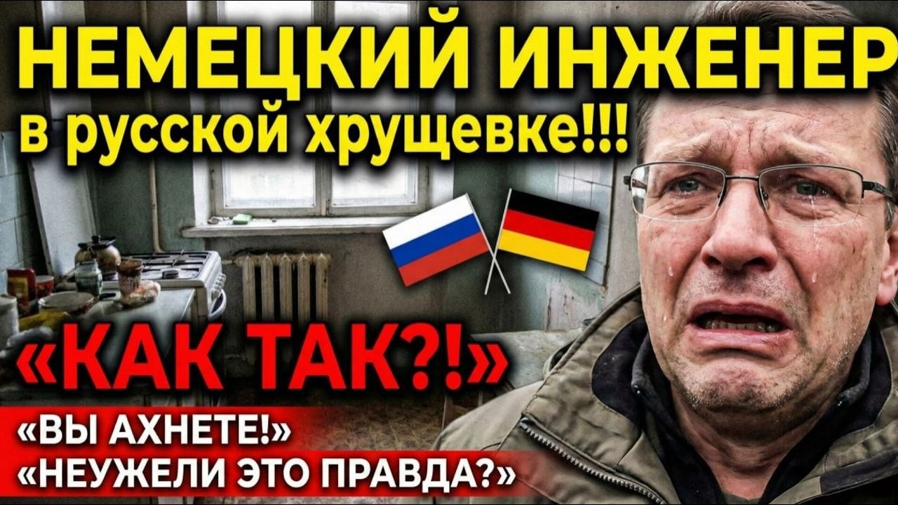🇷🇺🇩🇪НЕМЕЦКИЙ ИНЖЕНЕР в русской хрущевке: «Как вы тут живете?» Его вердикт после осмотра кухни..