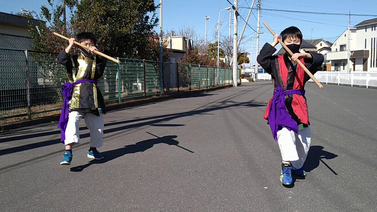琉球古武道　棒の基本動作「五連打」