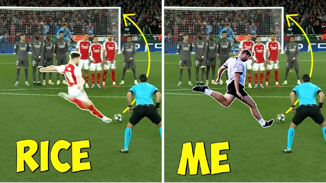 I PERFECTLY Recreated Declan Rice's Free Kick vs Real Madrid!!