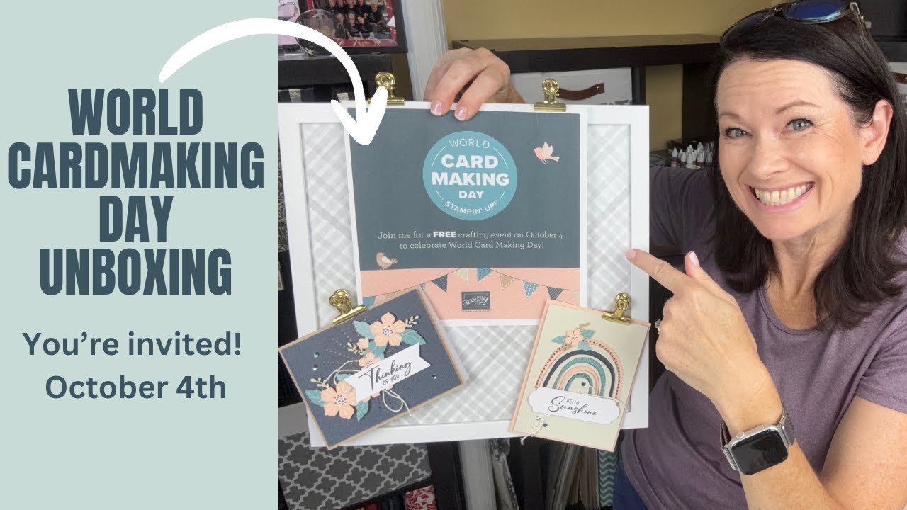 World Card Making Day Unboxing + You’re Invited! | Handmade & Heartfelt Kit | Oct 4