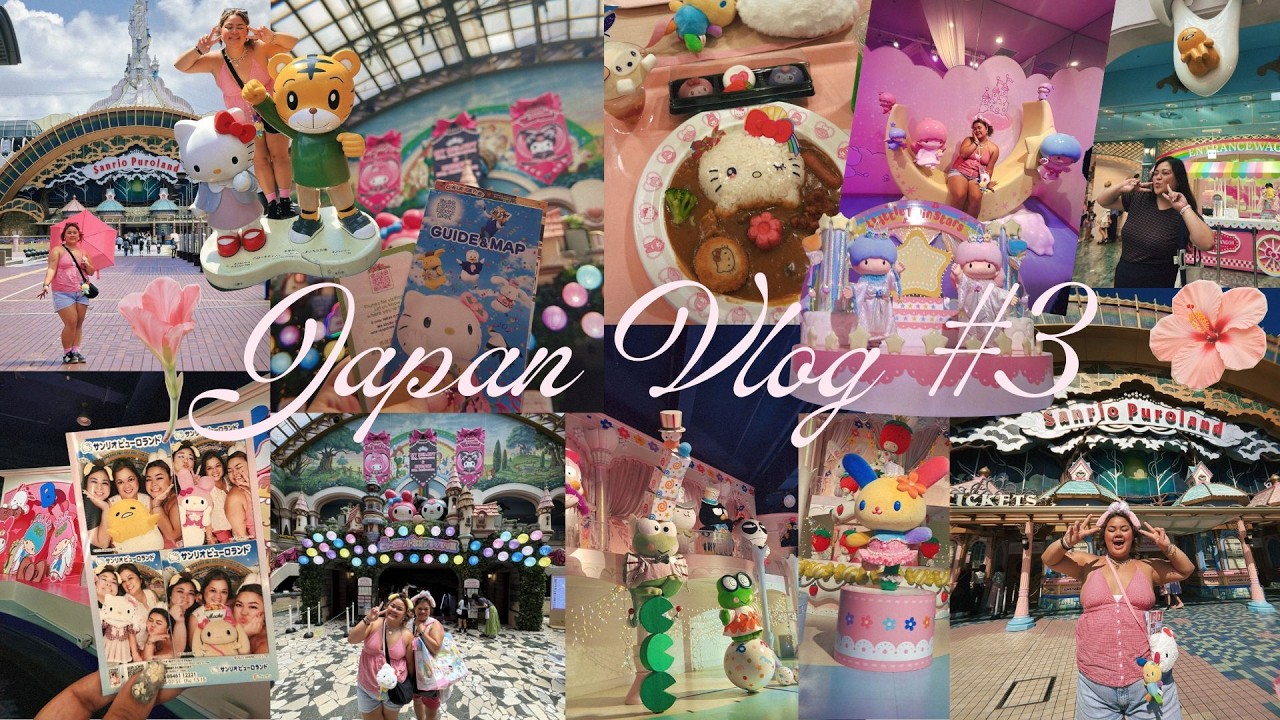 Sanrio Puroland🌸🍡🇯🇵🎀!!! Japan vlog #3