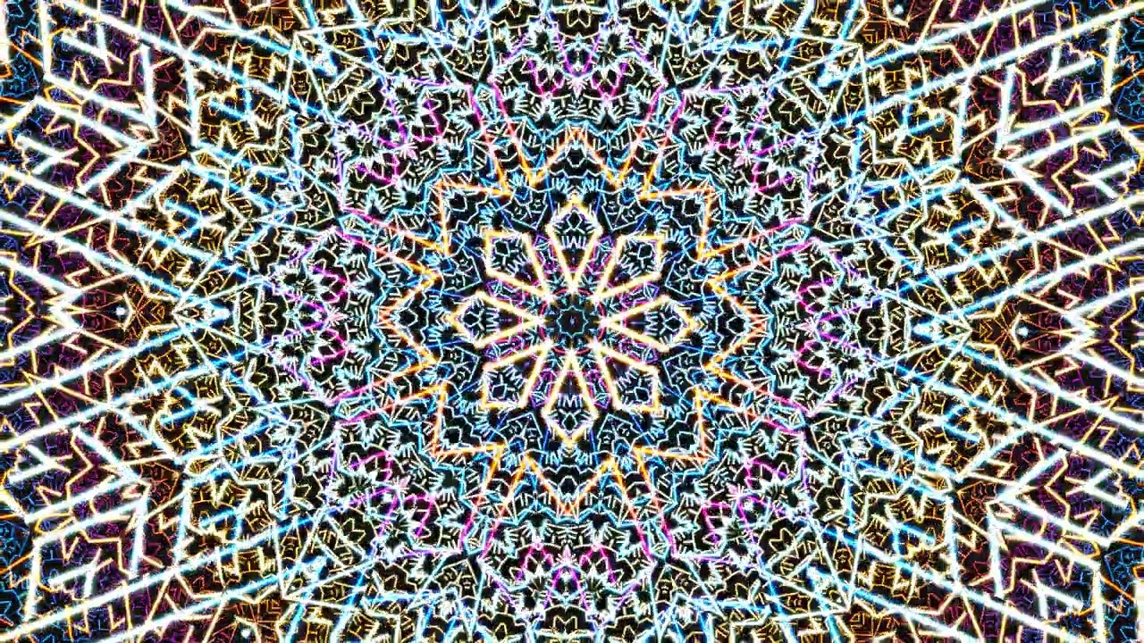 Ultimate Kaleidoscope Dream: Silky Radiating Light, Unlock Deep Sensory Pleasure [4k]