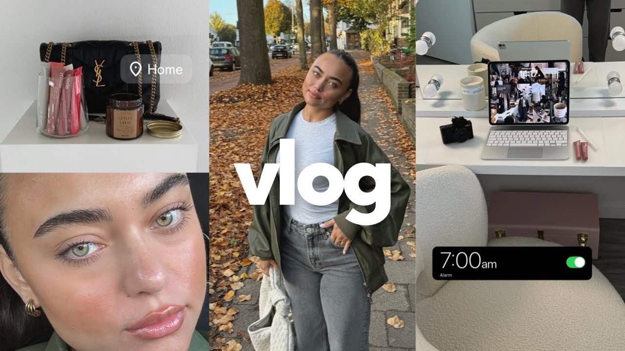 fall day in my life *shopping, cozy date night, grwm + home upgrades!*