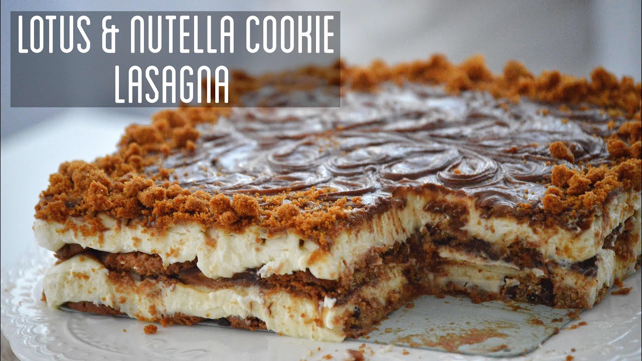 No-Bake Nutella, Lotus and Cookie Lasagna Pudding (Delicious)