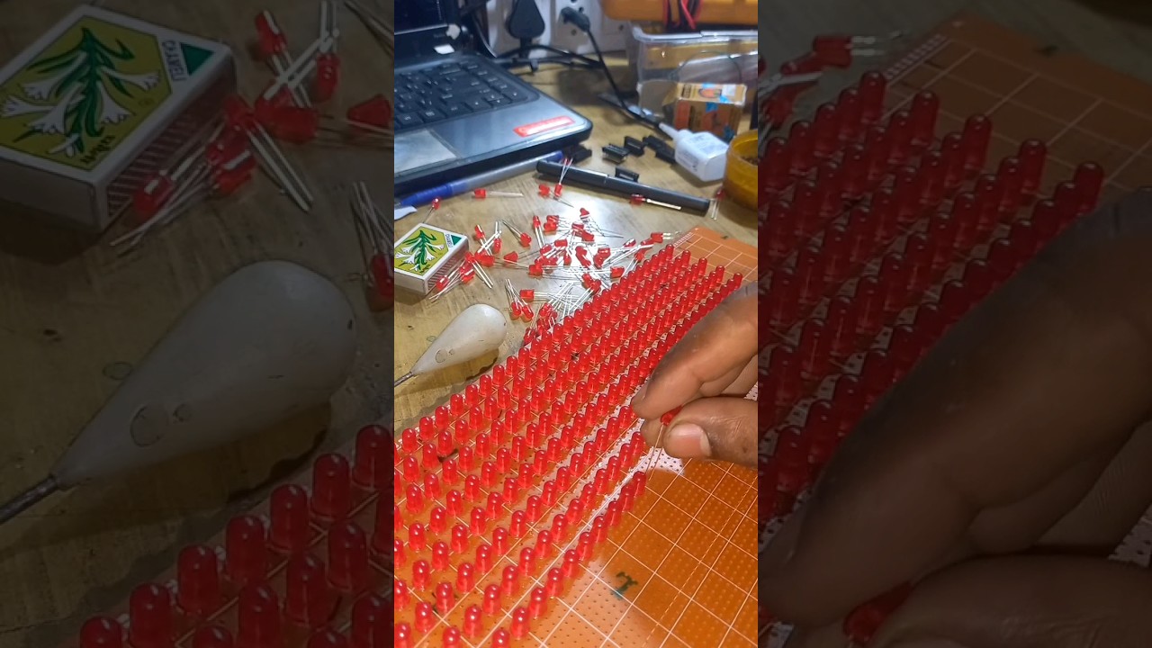 Making of Scrolling Display #74hc595 #shorts #physics #electronics #youtubeshorts #trending #vibe