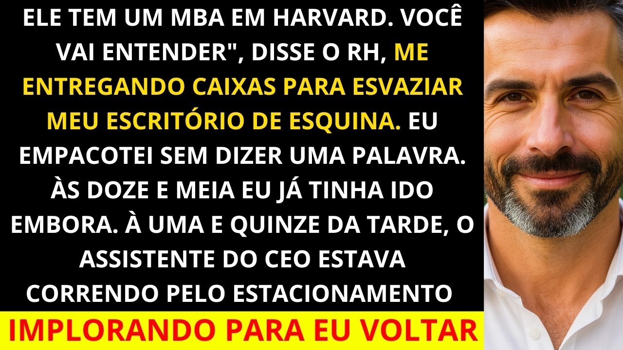 Eles insistiram que o MBA de Harvard valia mais que meus 20 anos de experiência até que a Preside