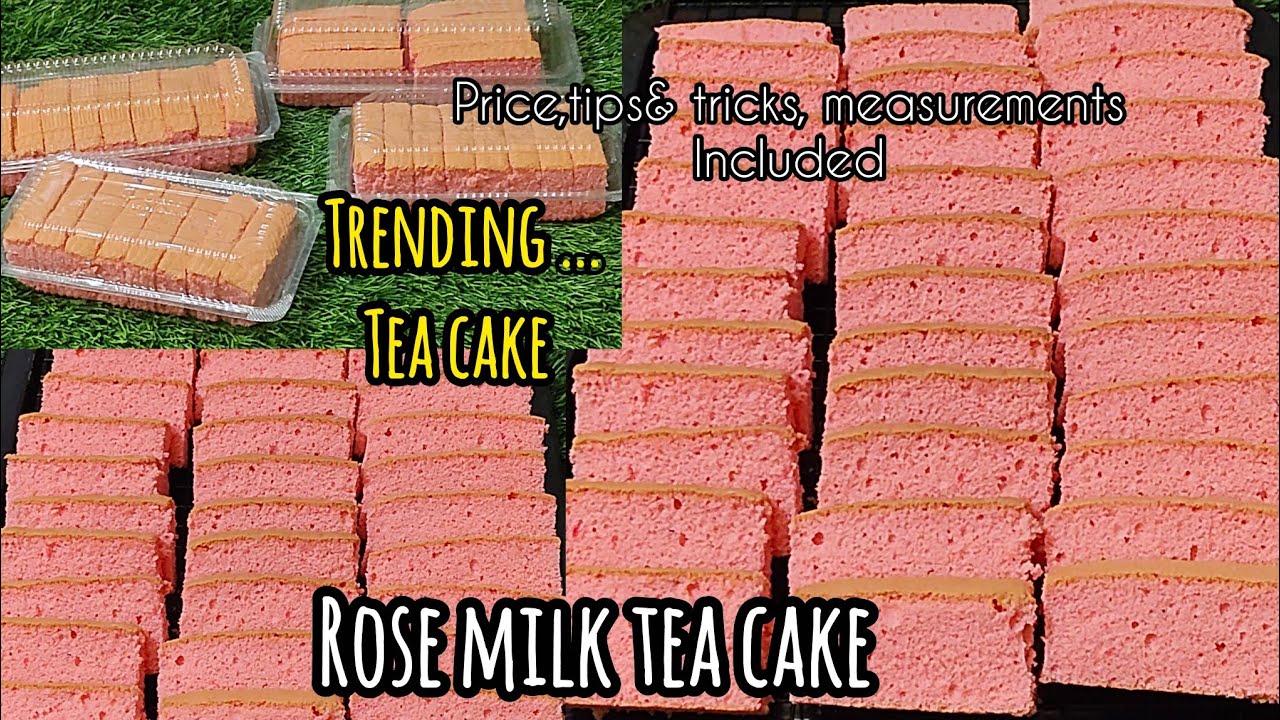 Rose milk tea cake recipe in Tamil/how to make Rose milk tea cake #rosemilk #teacake #bakingclass 
