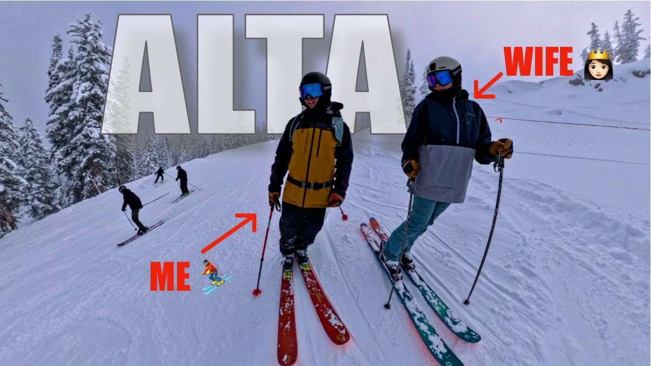 SKIING ALTA With My Wife!