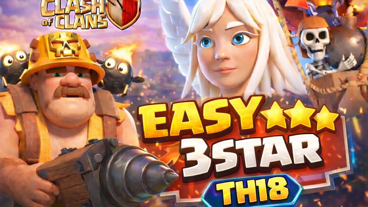 Thế Sơn Coc | CLAN WAR Attacks Super Archer Blimp + Super Miner | Clash of Clans