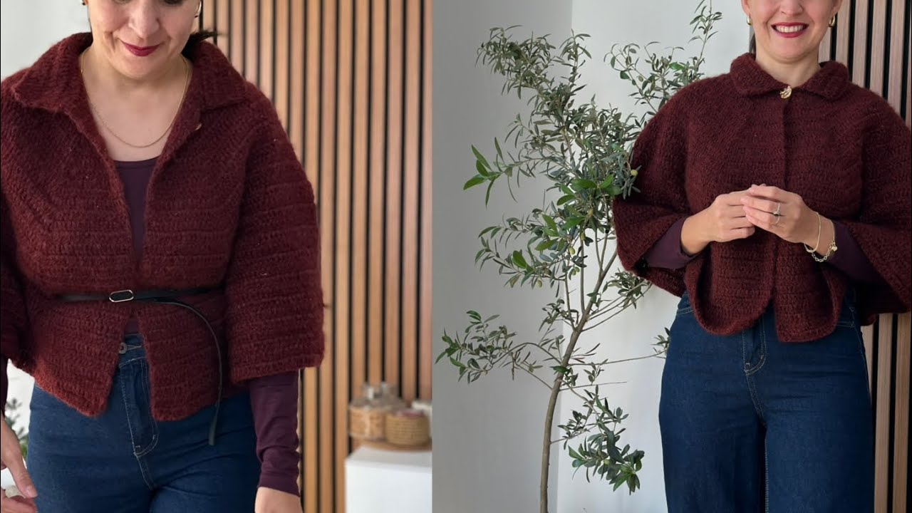 Мы вяжем простое, мягкое и элегантное пончо 🧶 #вязание