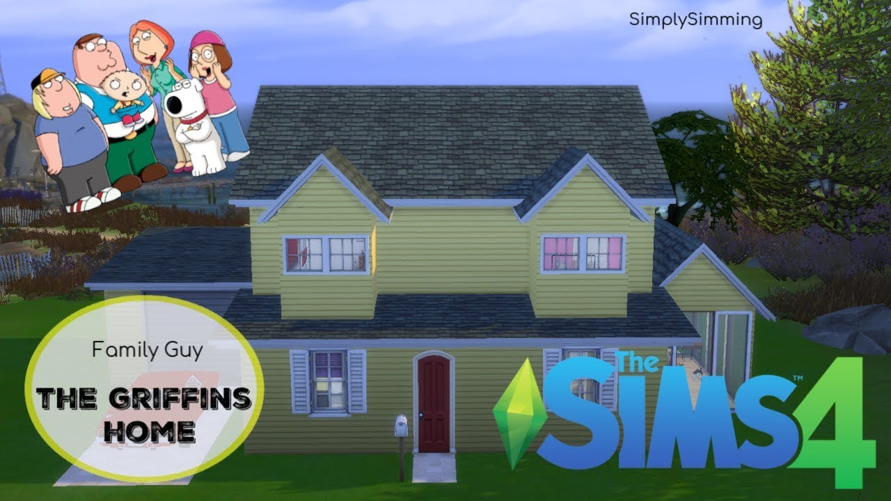 TS4 House Build // The Griffin's Home (Family Guy) + CC