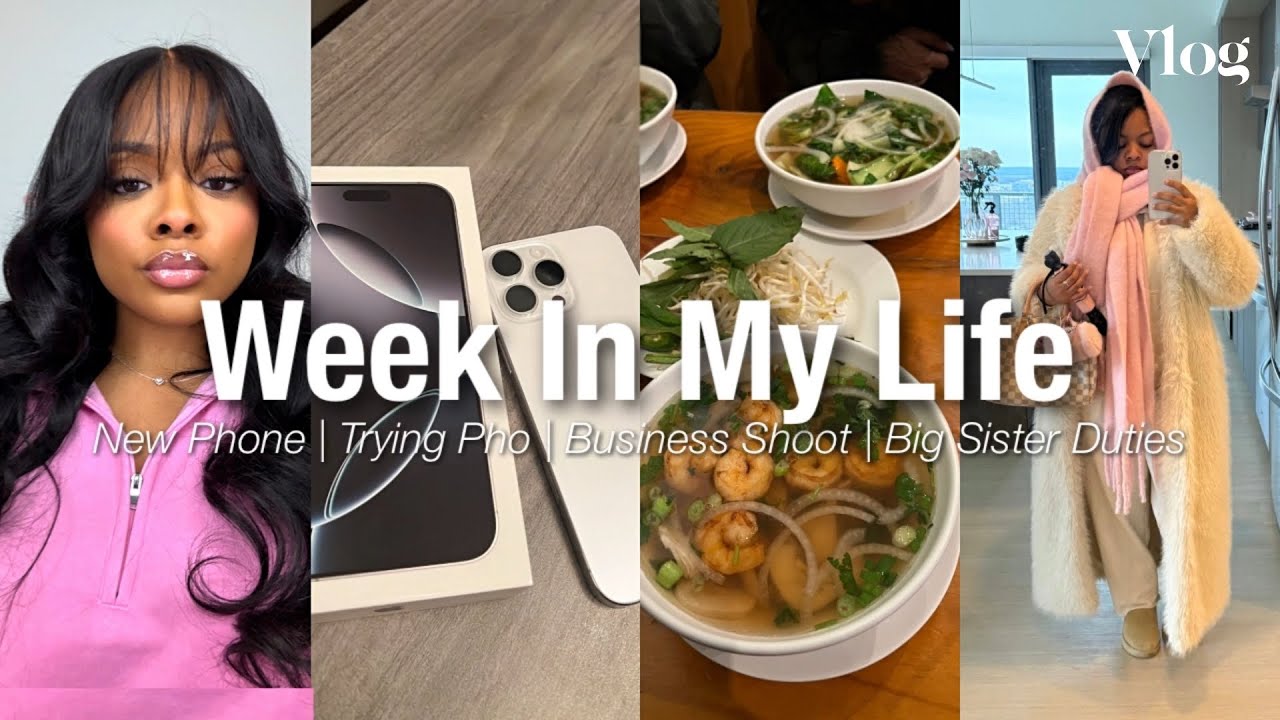 Vlog: Week In My Life 🎀| Business Shoot, Sister Time ,Trying Pho ,New IPhone 16 ,New Skincare +MORE🤍