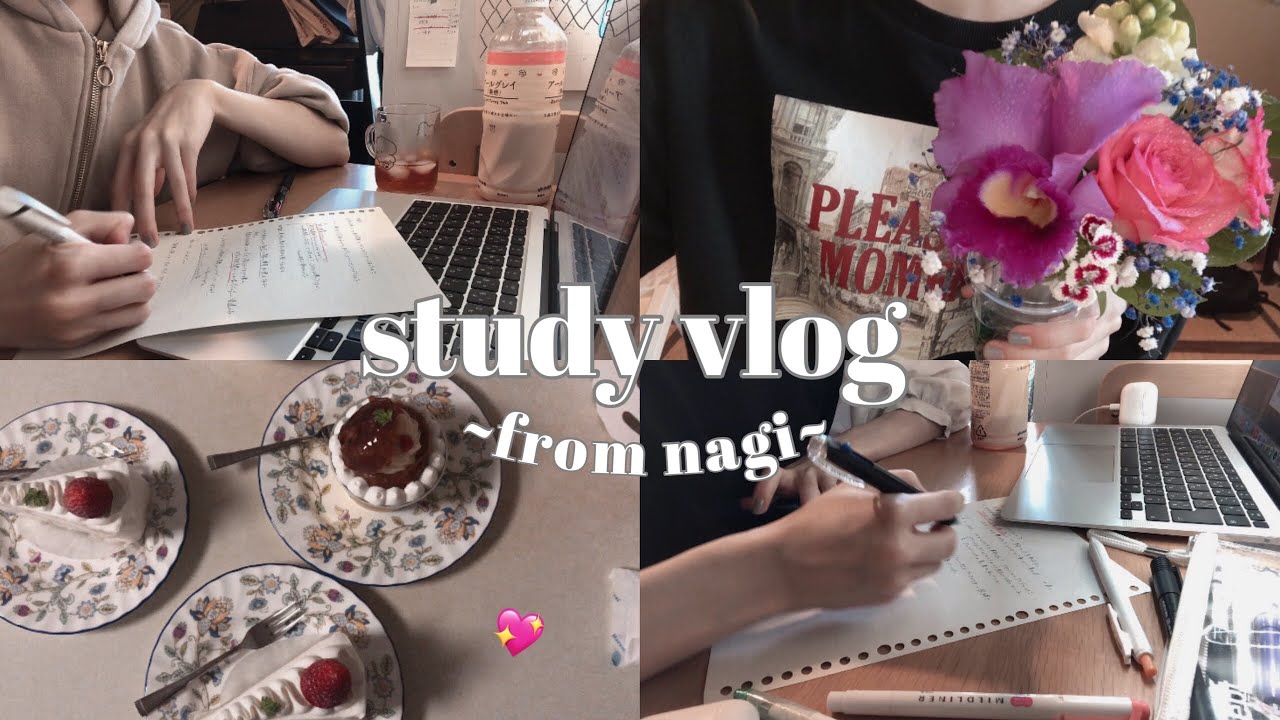 【study vlog】早起き大学生の課題を消費する日々🧚🏻‍♂️｜21歳になりました🍰
