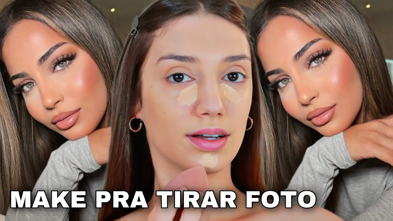 MAKE PARA FOTOS *COMO FAZER MAQUIAGEM PARA TIRAR FOTO* TUTORIAL COMPLETO
