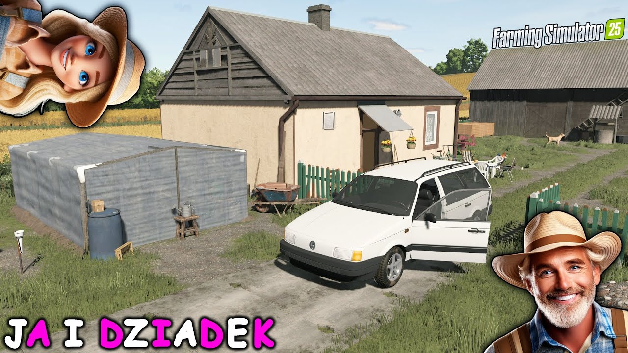 NOWA SERIA😍 WRÓCIŁAM Z MIASTA NA WIEŚ OD DZIADKA😱 DZIADEK POKAZAŁ MI GOSPODARSTWO🚜😀【 JA I DZIADEK 】①