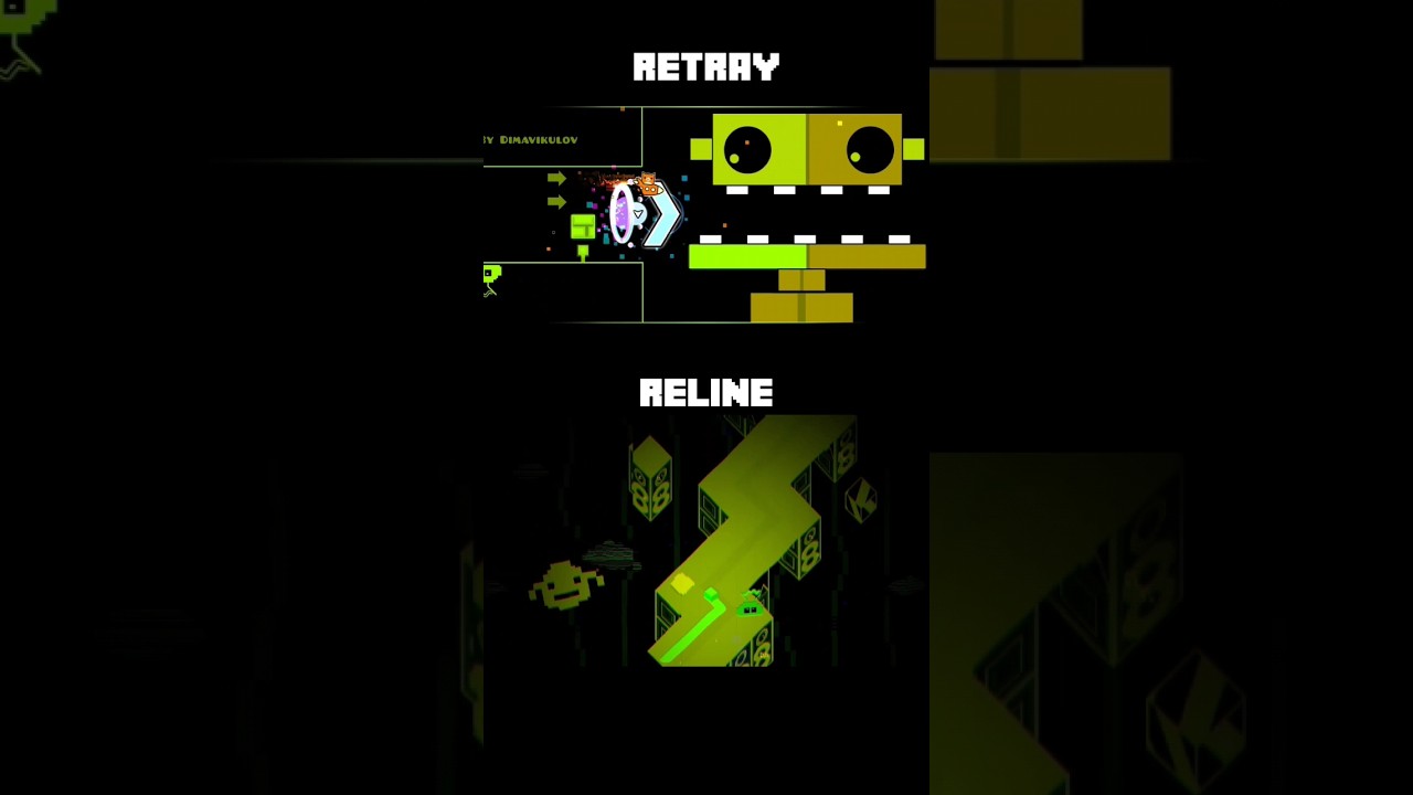 Retray vs Reline [Comparison] | Geometry Dash 2.2 #shorts