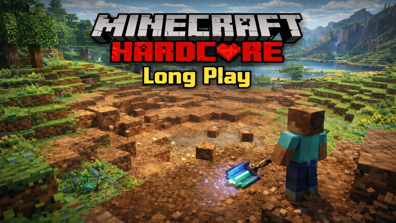 Minecraft Hardcore Relaxing Long Play Episode 2 (Bedrock Edition) (No Commentary)