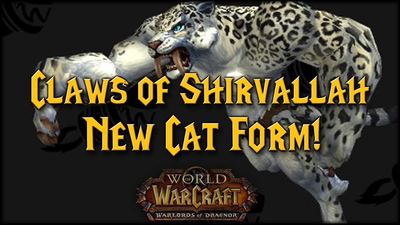 [Warlords] Claws of Shirvallah Animations and Emotes | Beta Footage