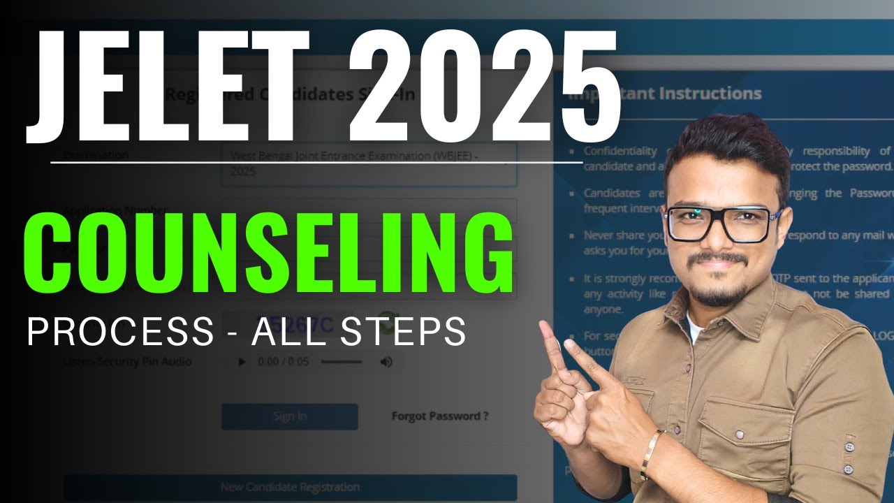 JELET 2025 Counseling Process | Choice Filling | Important Dates