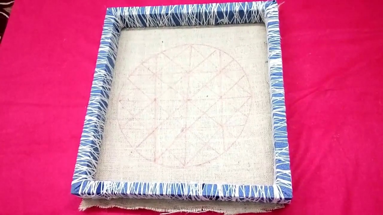 طريقة سهله لعمل اطار للتطريز للمساحات الكبيرة من القماش (EMBROIDERY frame)