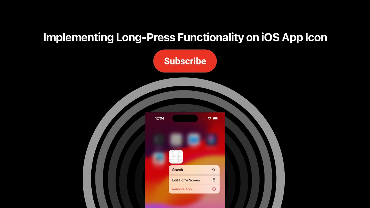 Implementing Long-Press Functionality on iOS App Icon - 3D Touch Quick Actions